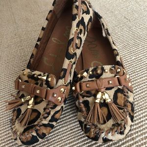 SAM EDELMAN Leopard JALEN Driving Moc Sz.5 1/2 NEW